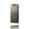 Samsung Galaxy A80 Deksel Kortlomme PU-skinn Grå