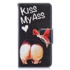 Samsung Galaxy A40 Plånboksetui PU-skinn Motiv Kiss My Ass