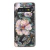 Samsung Galaxy S10 Deksel GUlldetaljer TPU Motiv Blommor