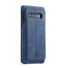 Samsung Galaxy S10 Etui Retro PU-skinn Blå