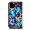 iPhone 11 Pro Plånboksetui Kortlomme Motiv Blåa Fjärilar