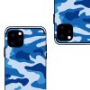 iPhone 11 Pro Deksel TPU Hardplast Kamuflasje Blå