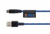 Solid Blue Longlife Kabler 1M USB till Type-C Blå