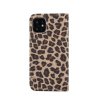 iPhone 11 Plånboksetui Kortlomme Leopardmønster Mörkbrun