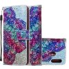 Samsung Galaxy A20E Plånboksetui Kortlomme Glitter Motiv Färgglad Mandala
