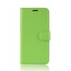 Samsung Galaxy A40 Plånboksetui Litchi PU-skinn Grønn