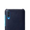 Samsung Galaxy A50 Deksel Hardplast PU-skinn Mörkblå