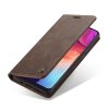 Samsung Galaxy A50 Plånboksetui Retro Flip Stativfunksjon Mörkbrun