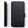 Samsung Galaxy A40 Etui Kortlomme Low Profile Karbonfibertekstur Svart