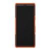 Sony Xperia 10 Plus Deksel DäckMønster Stativ TPU Hardplast Oransje