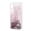 iPhone Xr Deksel Hardplast Rosa Glitter Transparent