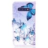 Samsung Galaxy S10 PlånboksEtui Kortlomme Motiv Fjärilar Blåa