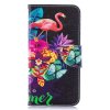 Samsung Galaxy A10 PlånboksEtui Motiv Flamingo och Blommor