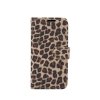 iPhone 11 Pro Plånboksetui Kortlomme Leopardmønster Mörkbrun