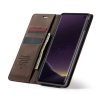 Samsung Galaxy S10E Plånboksetui Retro Flip Stativfunksjon PU-skinn Mörkbrun