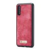 Huawei P30 Mobilplånbok Löstagbart Deksel Delskinn Rød