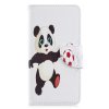 Samsung Galaxy A40 PlånboksEtui PU-skinn Motiv Panda med Fotboll
