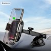 Intelligent Sensing Mobilholder til bil med Trådløs QI Laddning Sugpropp Svart