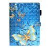 iPad 10.2 Etui Motiv GUlliga Fjärilar på Blått