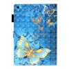 iPad 10.2 Etui Motiv GUlliga Fjärilar på Blått