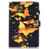 iPad 10.2 Etui Motiv GUlliga Fjärilar på Svart
