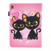 iPad 10.2 Etui Motiv Två Katter på Rosa
