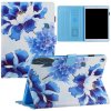 iPad 10.2 Etui Motiv Blå Blomster