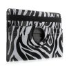 iPad 9.7 Etui 360 Grader Zebra Svart Hvit
