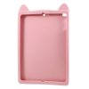 iPad 9.7 Deksel Silikon 3D Katt Rosa