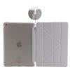 iPad 9.7 Etui PU-skinn TPU Origami Stativ Grå