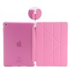 iPad 9.7 Etui PU-skinn TPU Origami Stativ Rosa
