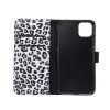 iPhone 11 Plånboksetui Kortlomme Leopardmønster Hvit