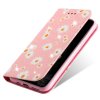 iPhone 11 Pro Etui Glitter Blomstermønster Rosa