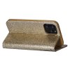 iPhone 11 Pro Plånboksetui Glitter Fack Utsida Gull