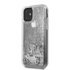 iPhone 11 Deksel Glitter Hearts Sølv
