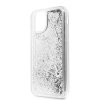 iPhone 11 Deksel Glitter Hearts Sølv