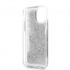 iPhone 11 Deksel Liquid Glitter Sølv Klar