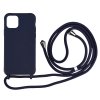 iPhone 11 Deksel med Stropp Mörkblå