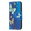 iPhone 12 Mini Etui Motiv Gullfjärilar på Blått
