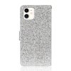 iPhone 12/iPhone 12 Pro Etui Glitter Stripe Sølv