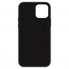 iPhone 12/iPhone 12 Pro Deksel Back Cover Snap Luxe Leather Svart