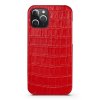 iPhone 12/iPhone 12 Pro Deksel Krokodillemønster Rød