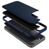 iPhone 12/iPhone 12 Pro Deksel Leather Brick Navy