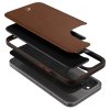 iPhone 12/iPhone 12 Pro Deksel Leather Brick Saddle Brown
