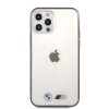 iPhone 12/iPhone 12 Pro Deksel Metallic Svart Transparent