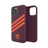 iPhone 12/iPhone 12 Pro Deksel Moulded Case PU Maroon/Solar Orange