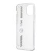iPhone 12/iPhone 12 Pro Deksel Stripes Sølv Transparent