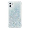 iPhone 12/iPhone 12 Pro Deksel Flytende Glitter Sølv