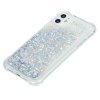 iPhone 12/iPhone 12 Pro Deksel Flytende Glitter Sølv