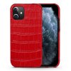 iPhone 12 Mini Deksel Krokodillemønster Rød